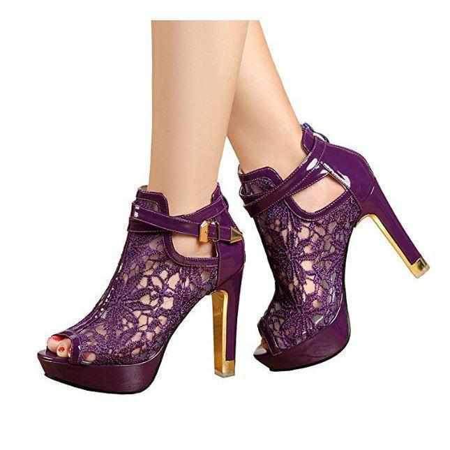 dark purple shoes