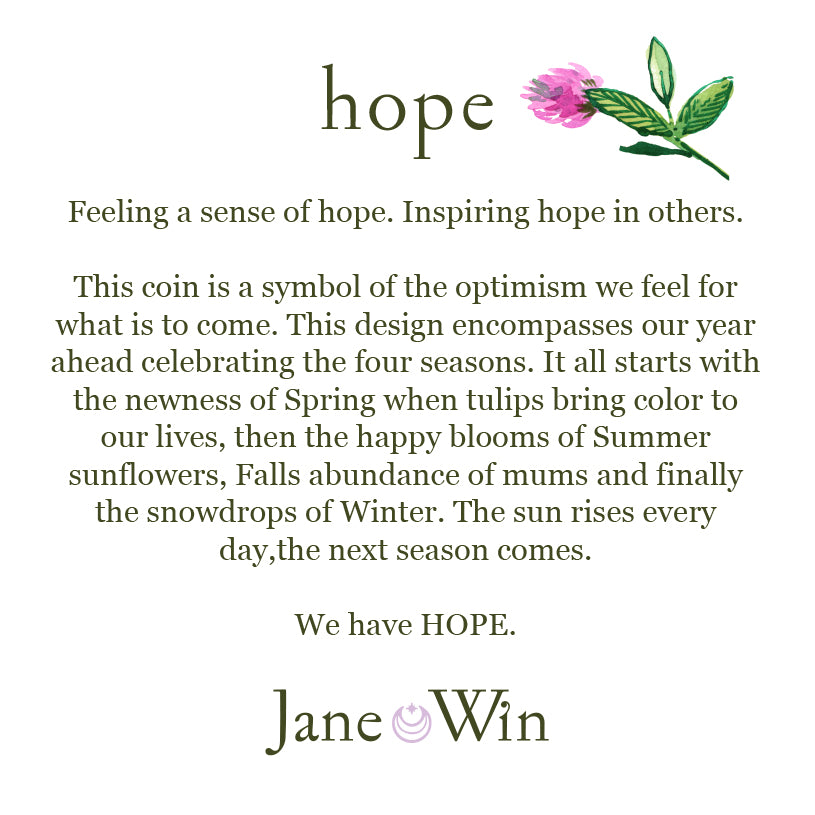 HOPE Petite Embellished Coin