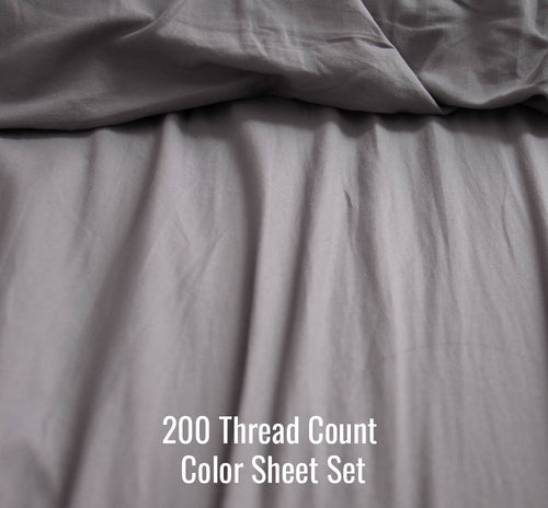200 TC Percale Colors and Prints Sheet Set (Without Duvet Cover) - Ace Size