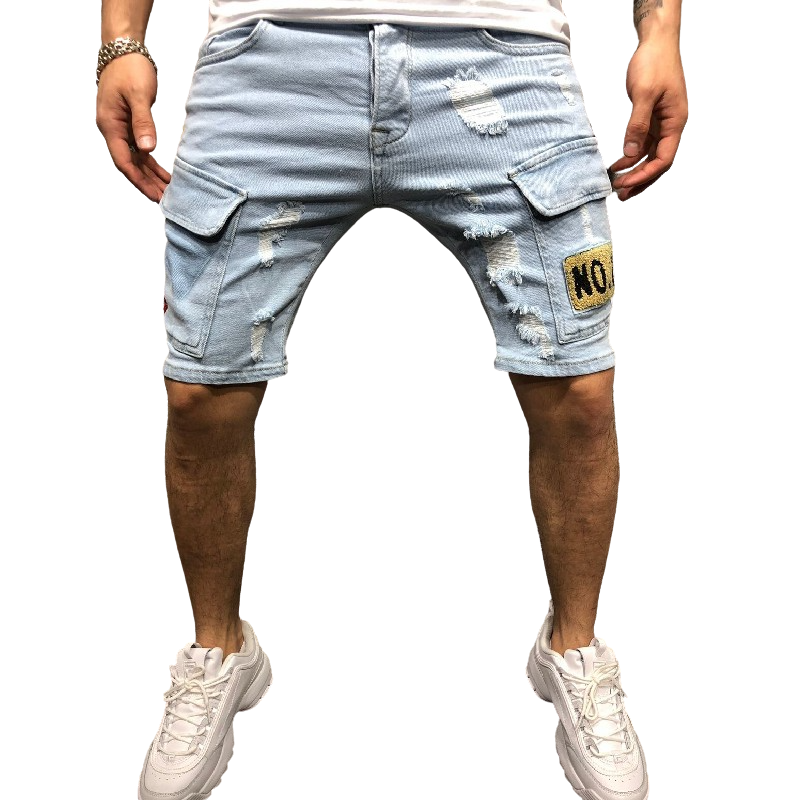 Slim Fit Denim Shorts