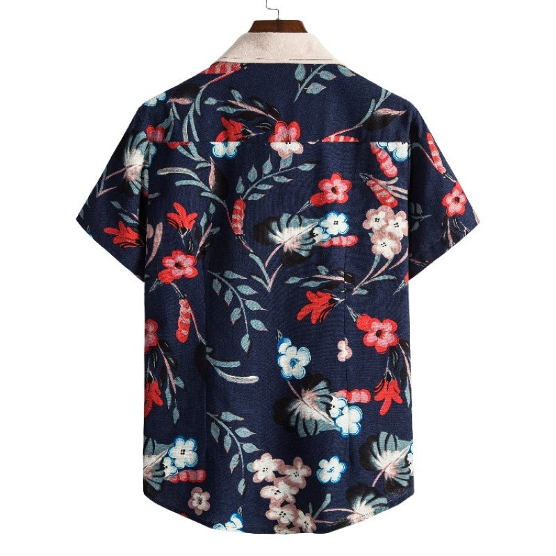 Hawaiian Loose Button Shirt