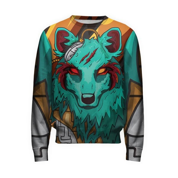 green elite wolf hoodie