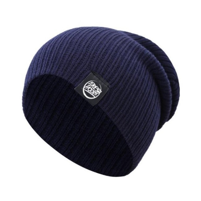 FH Midnight Blue Cuffless Beanie — Fresh Hoods