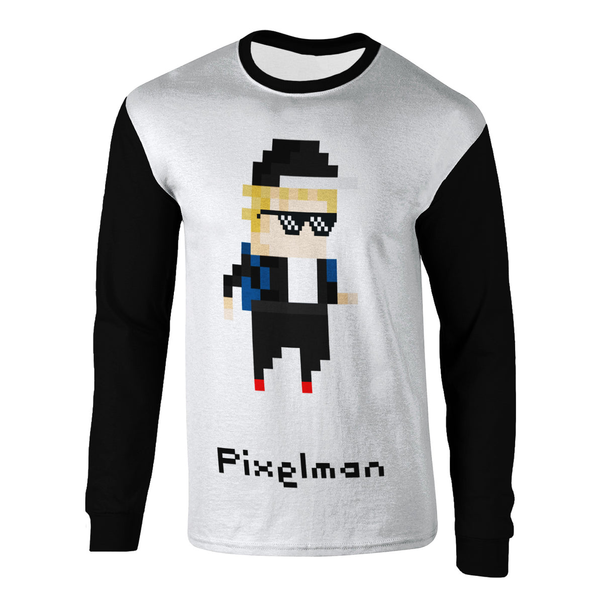 Download Pixelman Long Sleeve Shirt — Fresh Hoods