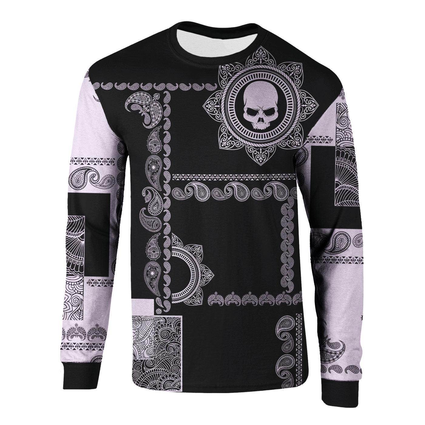 Skull Tribe Long Sleeve Shirt — Fresh Hoods