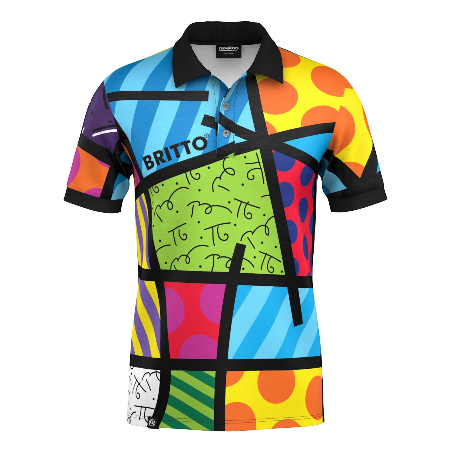 Color Landscape Polo Shirt By Britto™ — Fresh Hoods