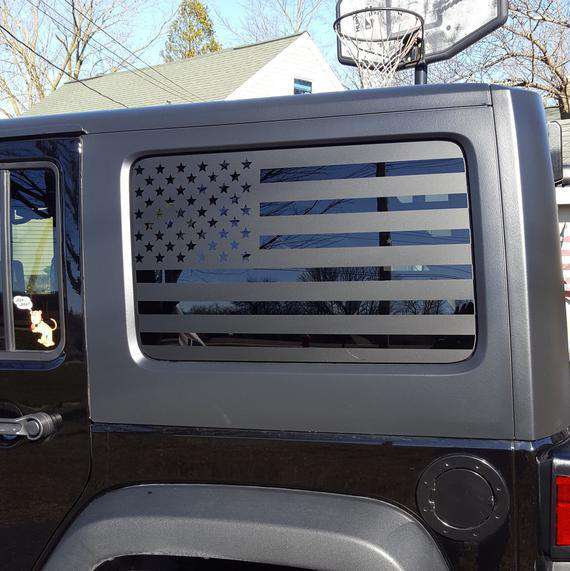 JEEP WRANGLER® | PRECUT AMERICAN FLAG WINDOW DECALS | XPLORE OFFROAD®–  XPLORE OFFROAD® - Stand Out From The Crowd | Jeeps, Trucks, SUVs, 4X4s