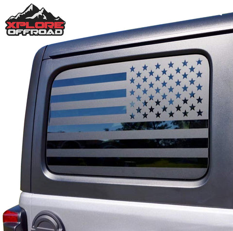 JEEP WRANGLER® | PRECUT AMERICAN FLAG WINDOW DECALS | XPLORE OFFROAD®–  XPLORE OFFROAD® - Stand Out From The Crowd | Jeeps, Trucks, SUVs, 4X4s