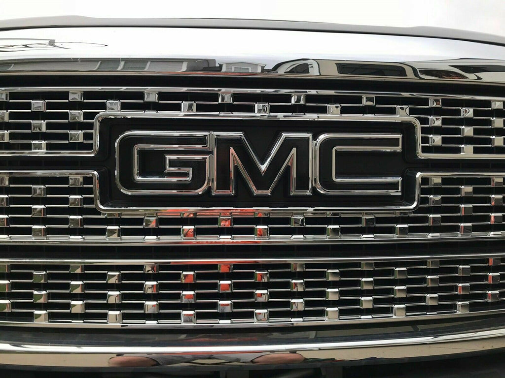 Gmc Sierra Emblem Overlay Decals Fits 2019 2021 Front And Rear Glo