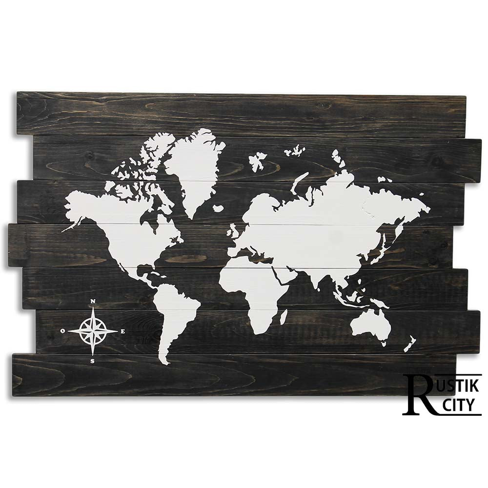 World Map Black