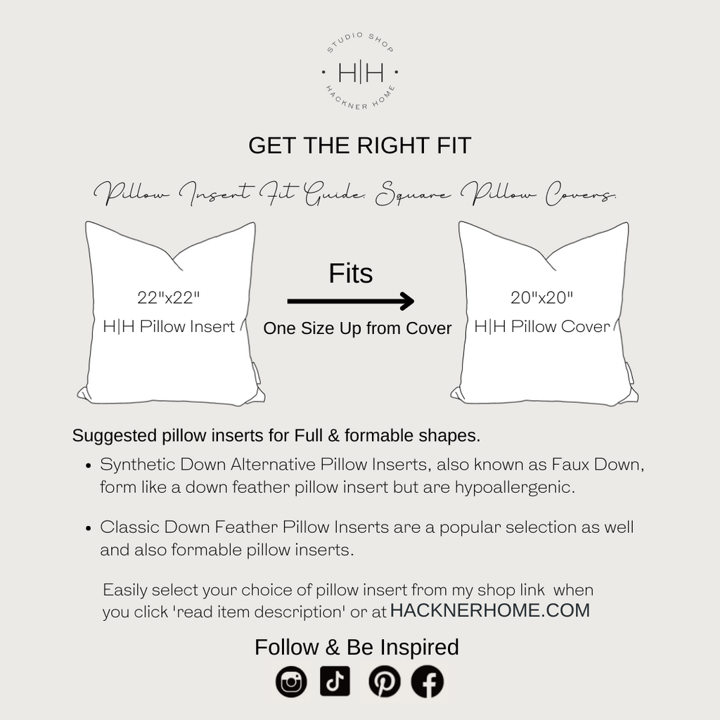 Pillow Insert Fit Guide