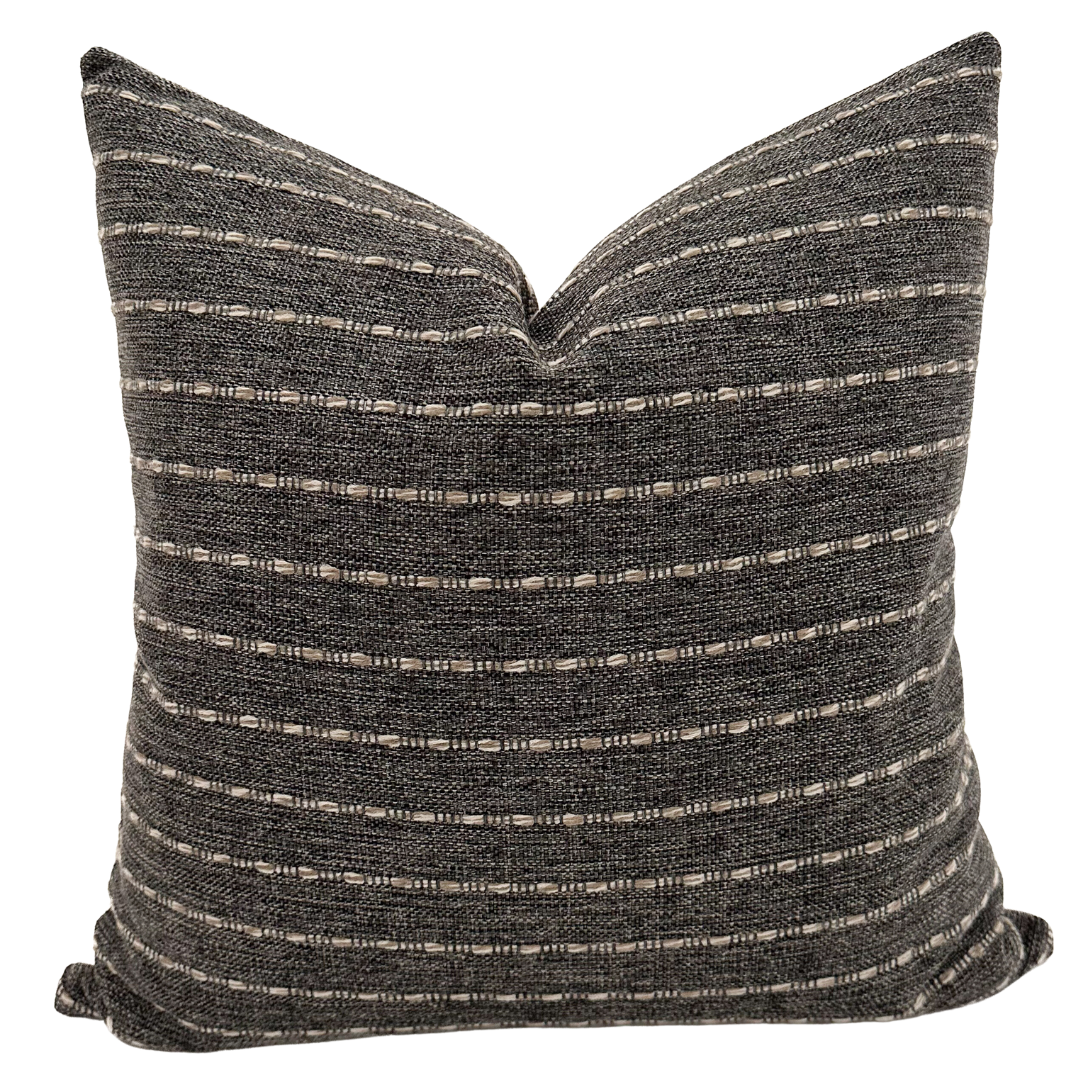 Eloa Charcoal Pillow Cover