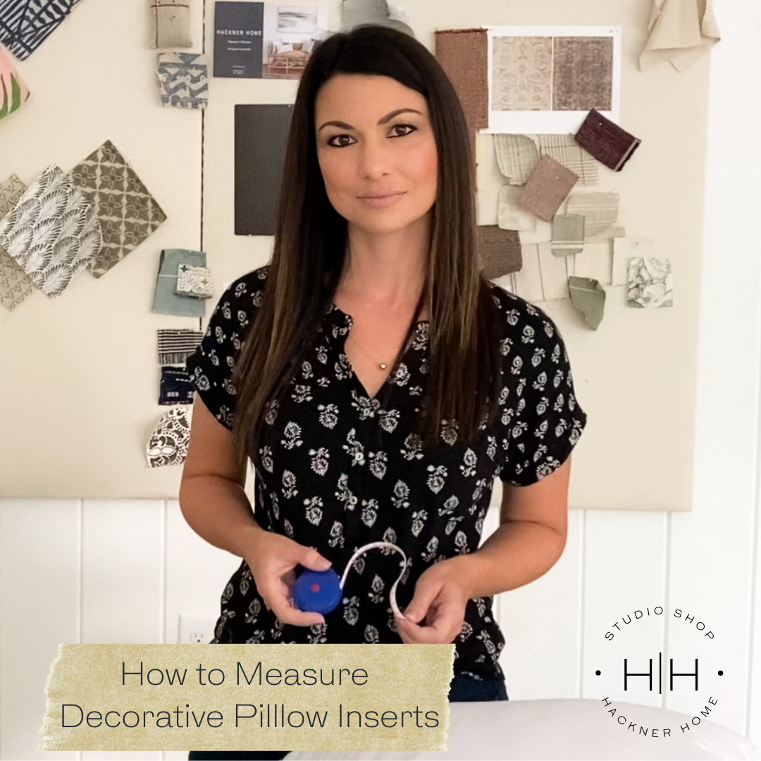 How to Measure Decorative Pillow Inserts for Pillow Covers, Hackner Home, Pillow Fit Guide, How to fit a pillow cover