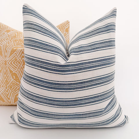 Madigan  Navy Outdoor Pillow Cover (ON THE SHELF)