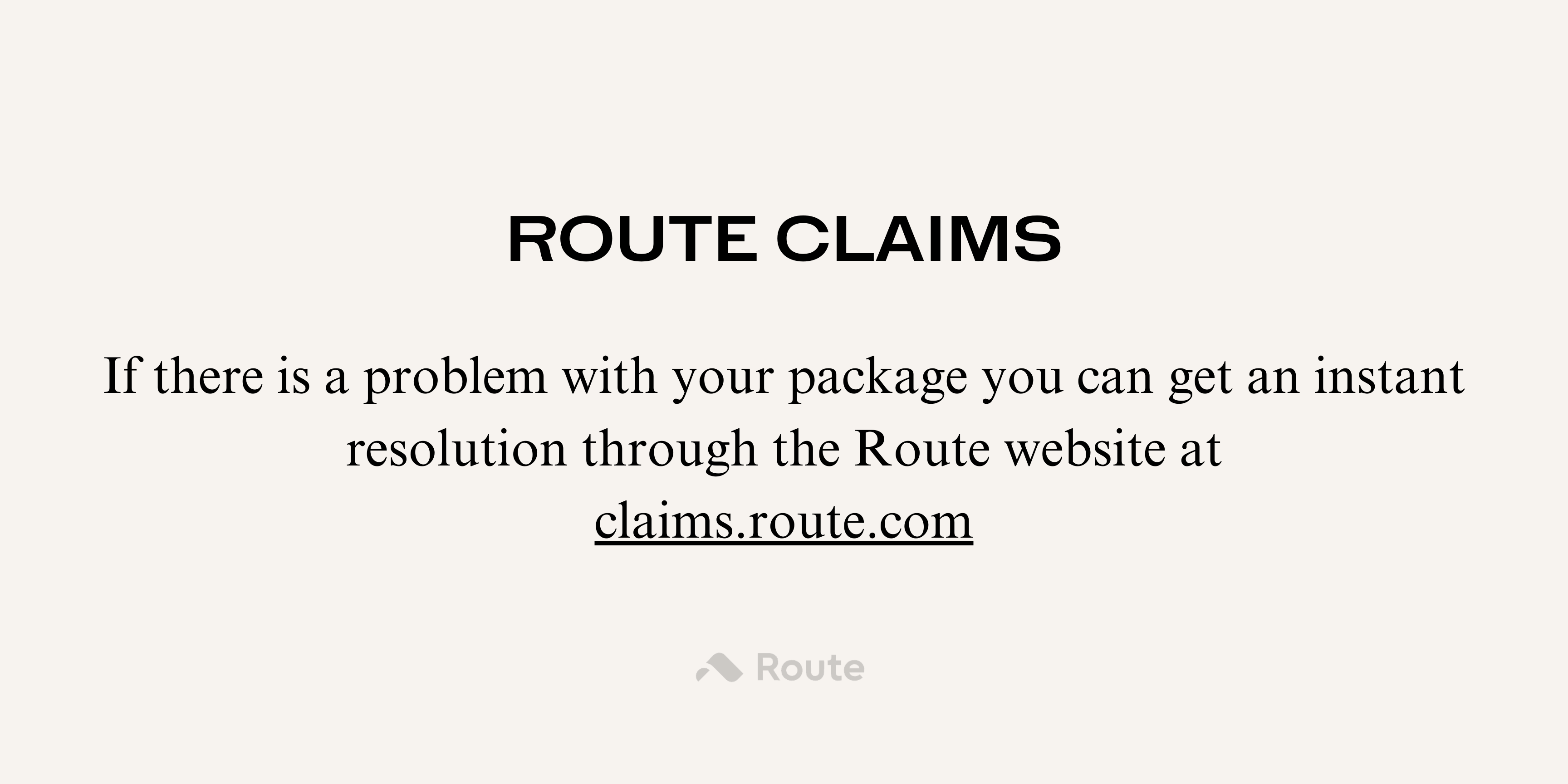 Hackner Home Shipping Claims Route