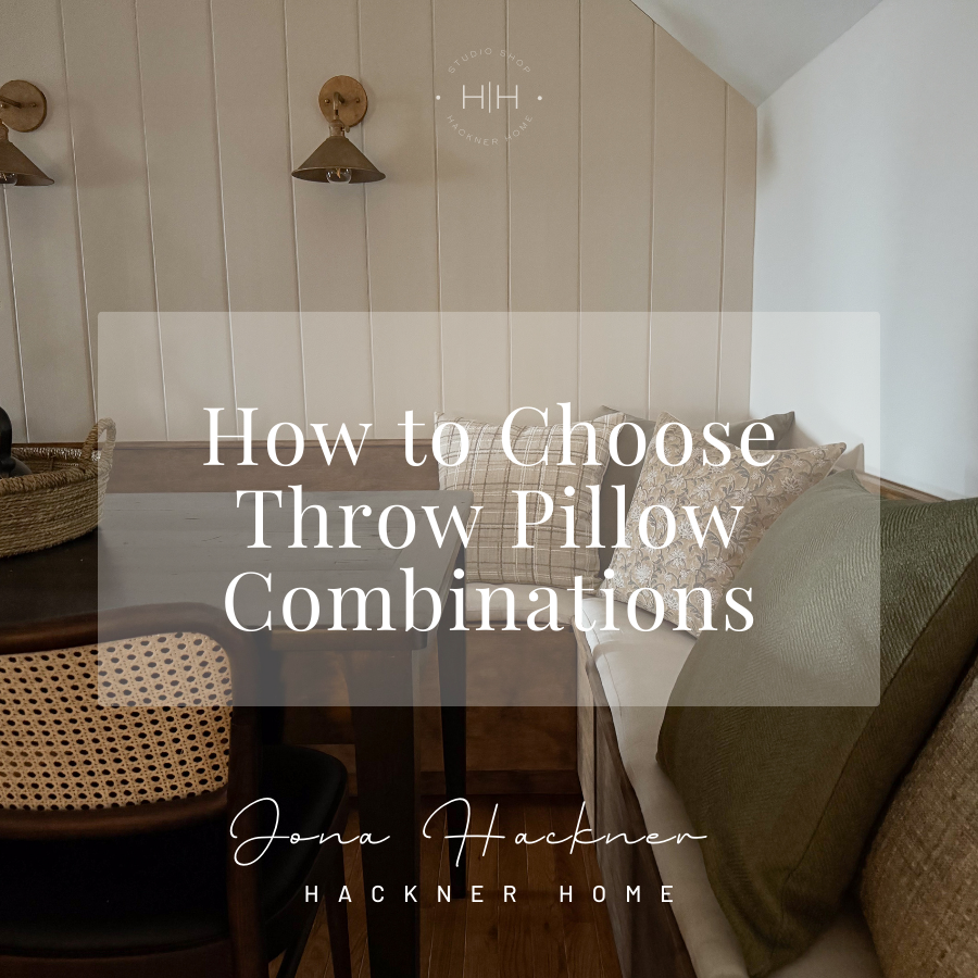 How to Choose Throw Pillow Combinations by HACKNER HOME