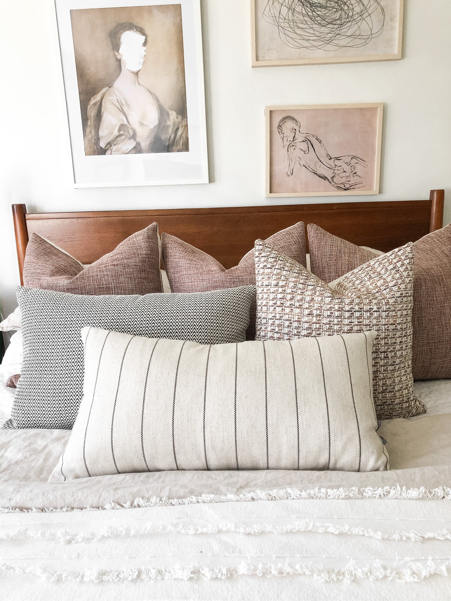 decorative pillow sets for bed