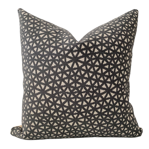 Geometric  Gray Pillow Cover