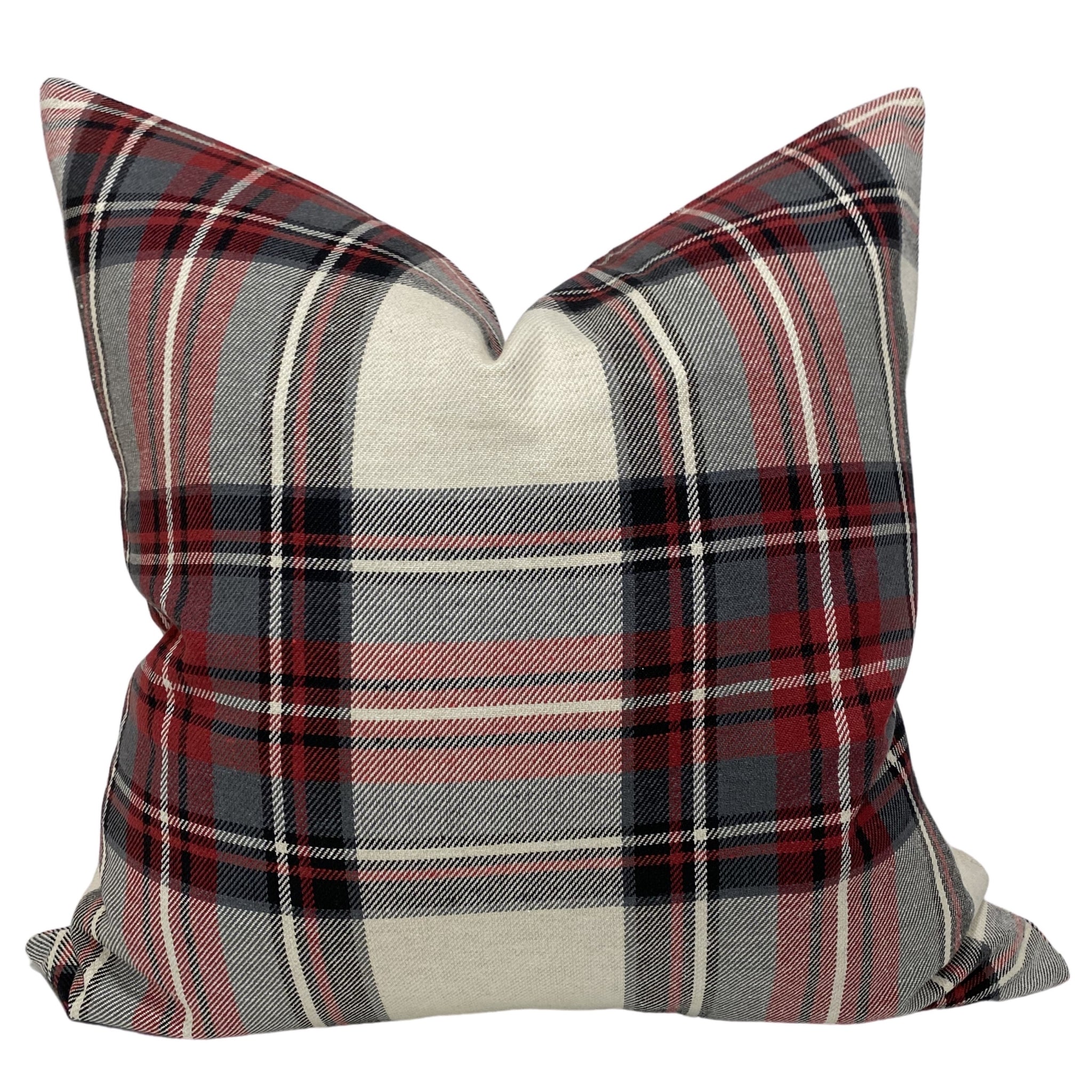 christmas pillows plaid