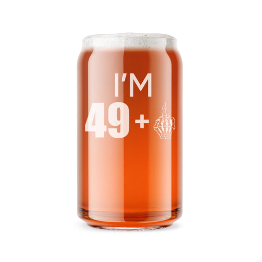 49 + 1 Middle Finger - Funny 50th Birthday Whiskey Rocks Glass Gifts f -  bevvee