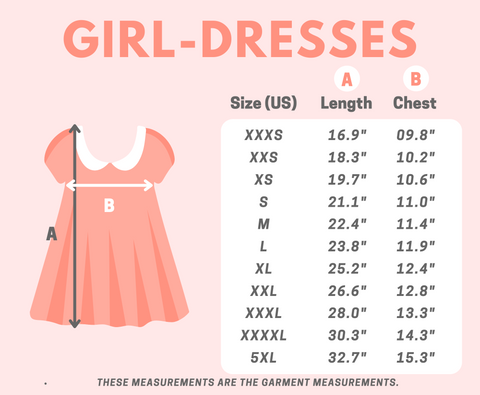 Dresses Size Chart