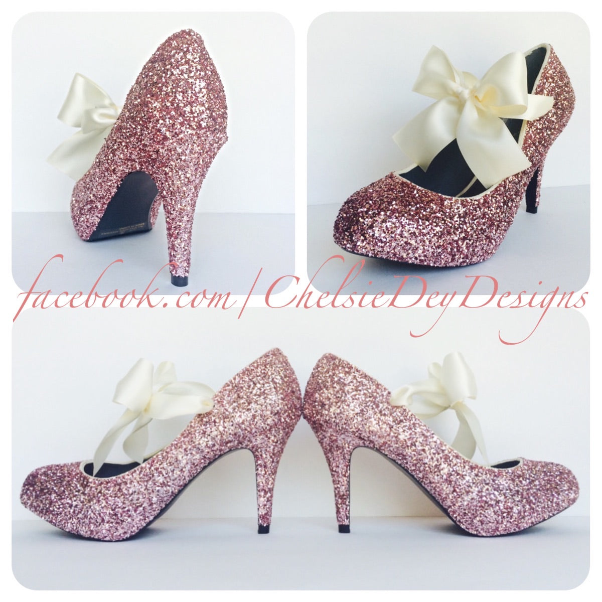 pale pink wedding shoes