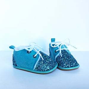 glitter baby shoes