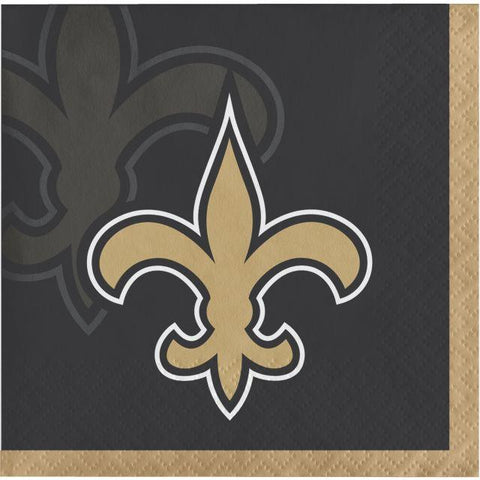 Party City New Orleans Saints Super Party Supplies for 36 Guests, Include Plates, Napkins, Table Covers Balloons