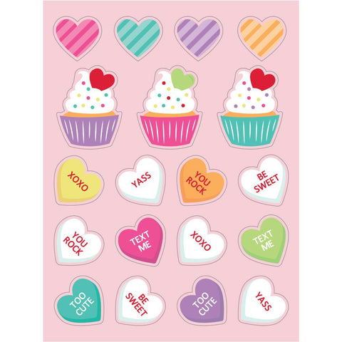 Valentine's Day Cupcake Stickers