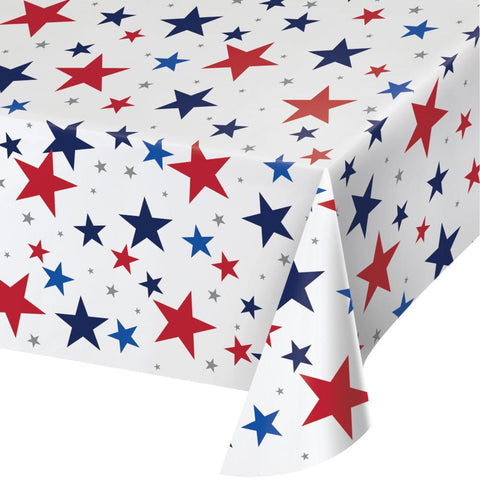 Patriotic Star Red, White & Blue Paper Party Cups with Sleeves - 8 Ct.