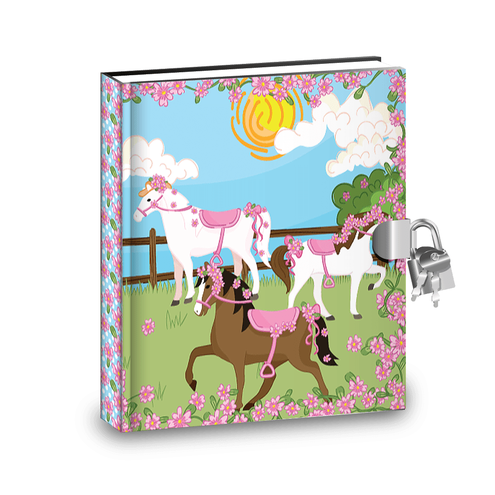 Horse Themed Kids Scrapbook Kit for Girls - Equestrian Scented Kids Diary  Jou