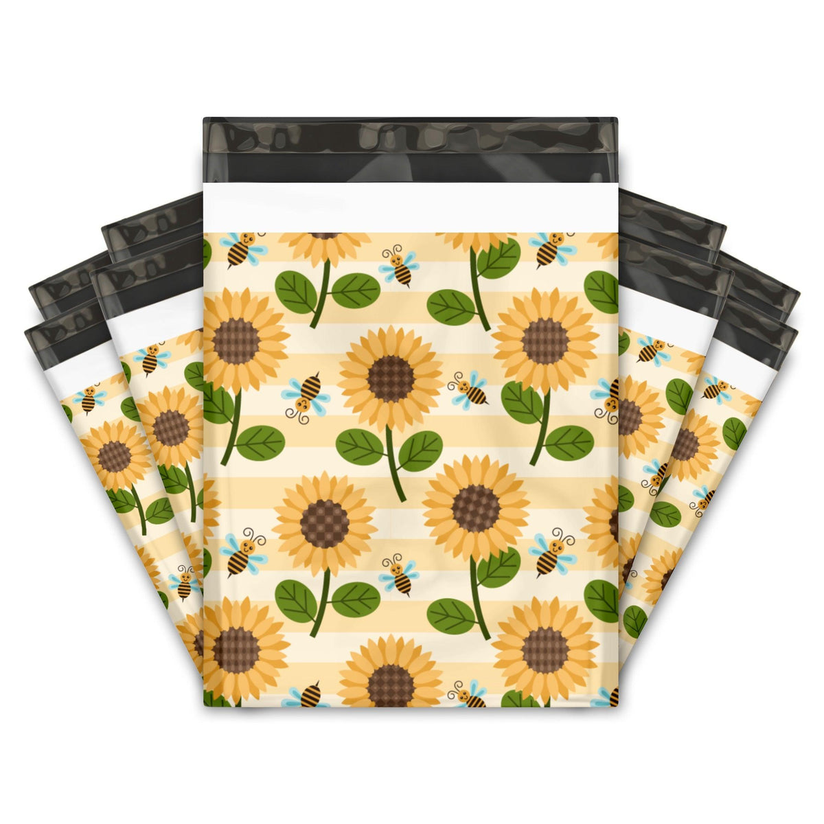 Autumn Sunflower and Bumble Bee Kitchen Towel