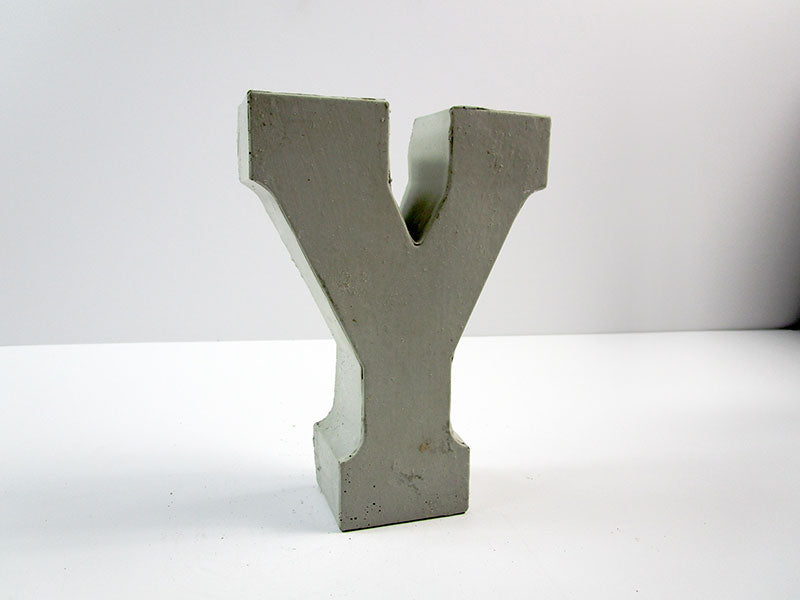 Discount Home Decor Concrete Letter "Y", Hand Made. Cheap ...