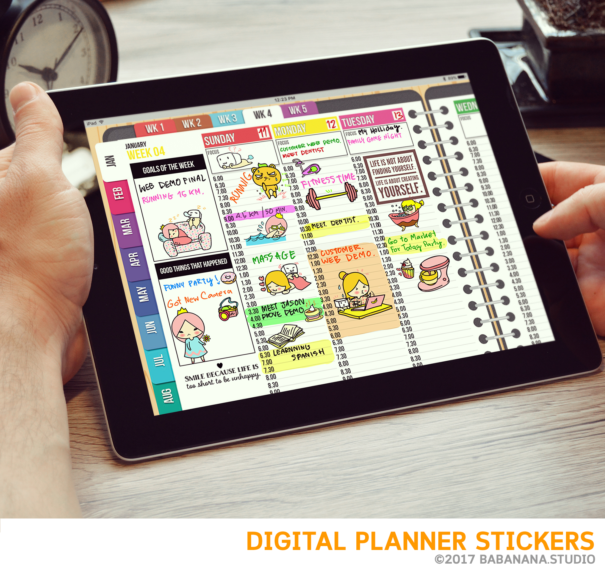 Cleaning Day Digital Planner Stickers for iPad Planners ...