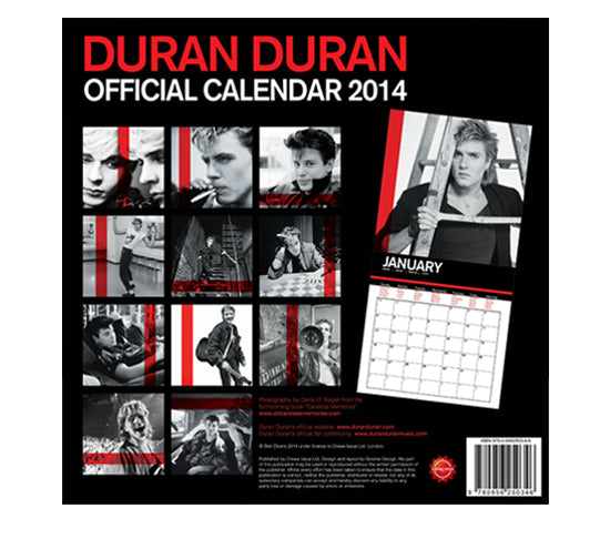 Official Duran Calendar 2014 – Duran Duran Official Store