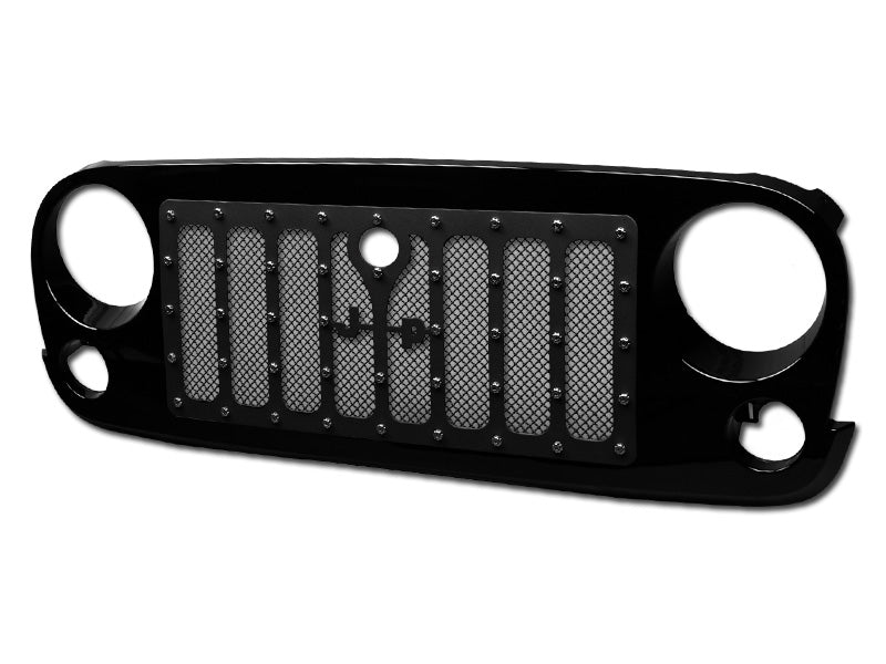 Armordillo 2007-2018 Jeep Wrangler JK Model Studded Mesh Grille Gloss –  Armordillo USA by I3 Enterprise Inc.