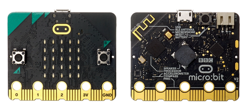 BBC MicroBit V2 Both Sides