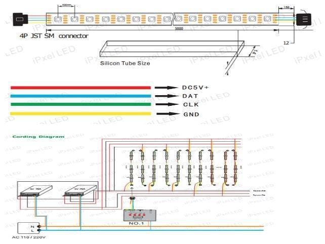 APA102 LED Strip 60 LED/m (4m) (Adafruit Comp — Components
