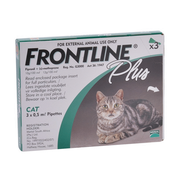 Frontline Plus Flea and Tick Prevention for Cats with Free Shipping ...