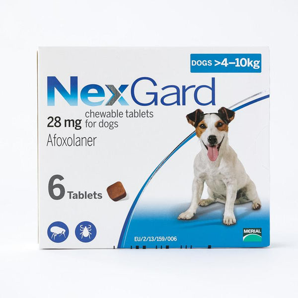 NexGard Chewable Tablets For Small Dogs 10.1-24 lbs (4-10kg