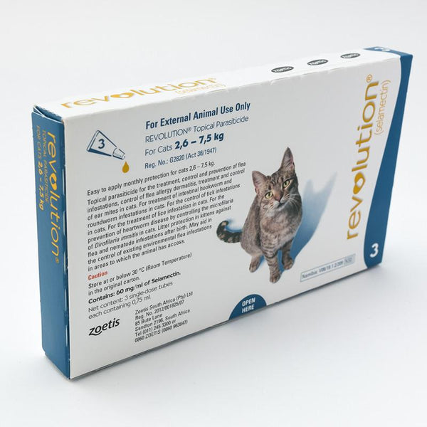 Revolution Blue For Cats 5-15lbs (2.6-7.5kg)