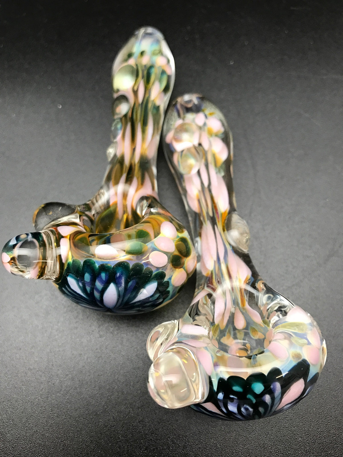Rotational Science Glass Pink Dot Pipe