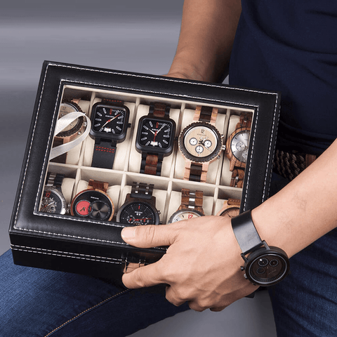 PU Leather Watch Display Case at TotalGiftshop.com