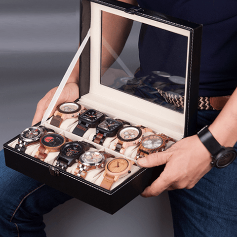 PU Leather Watch Display Case at TotalGiftshop.com