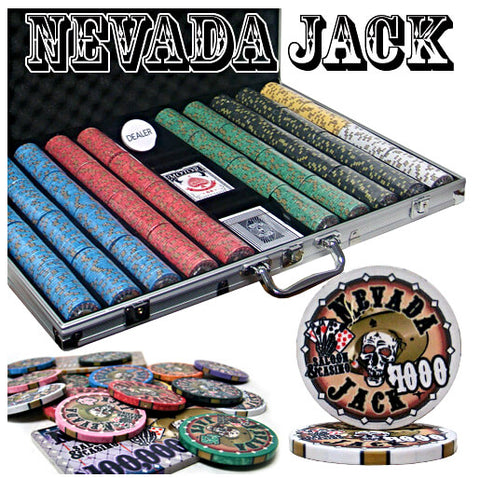 Nevada Jack Poker Set - 1000ct