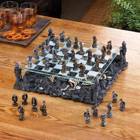 Dragon Kingdom Chess Set