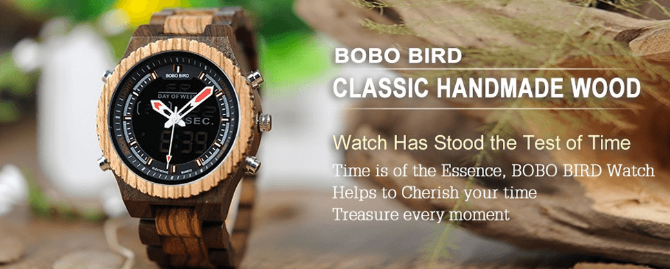 Wooden BOBO BIRD Multifunctional Mens Dual Display Close Up P02-3 Banner at Total Giftshop