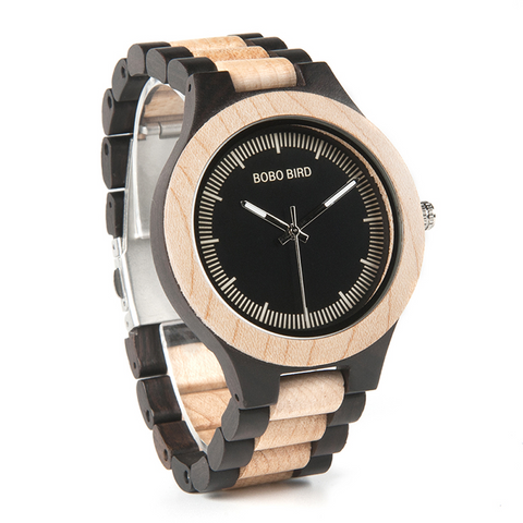 Bobo Bird VO01 & 2 Wooden Bamboo Watch at Total Giftshop