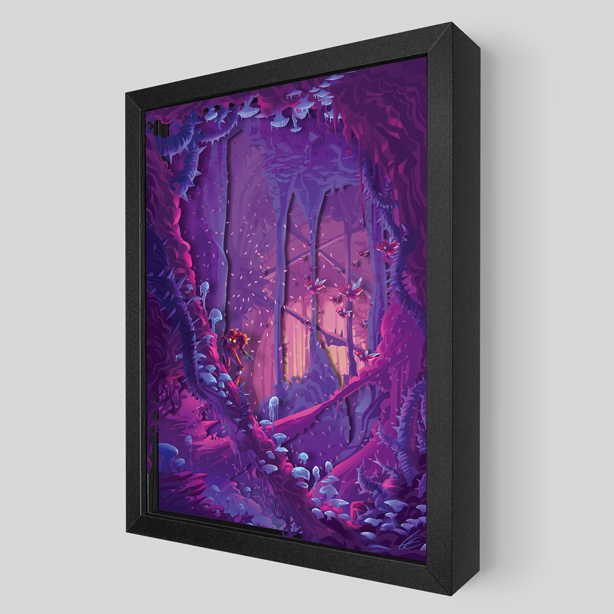 Brinstar Wilderness Shadowbox Art | Artovision