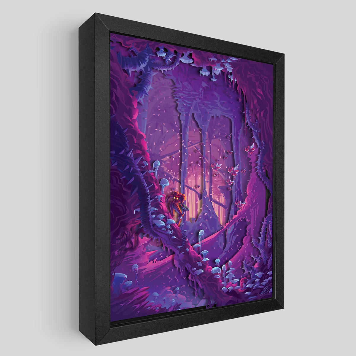 Brinstar Wilderness Shadowbox Art | Artovision